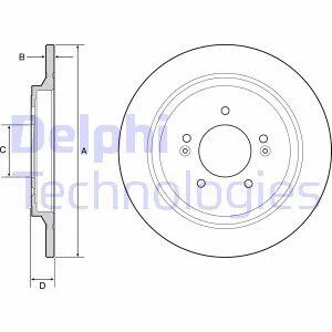 Гальмівний диск Delphi BG4932C