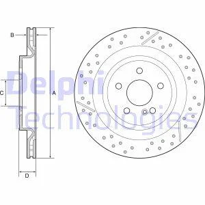 Гальмівний диск Delphi BG4958C