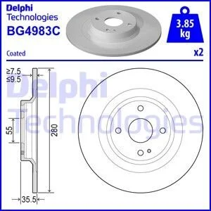 Гальмівний диск Delphi BG4983C