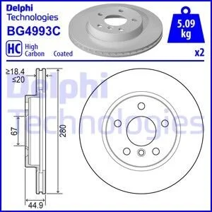 Гальмівний диск Delphi BG4993C