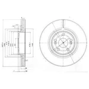 Гальмівний диск Delphi BG9016