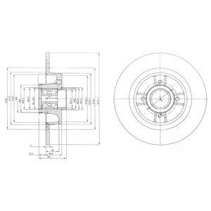 Гальмівний диск з підшипником Delphi BG9029RSC