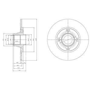 Гальмівний диск з підшипником Delphi BG9033RS