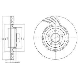 Гальмiвнi диски Delphi BG9052