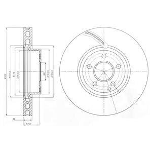 Гальмівний диск Delphi BG9075C