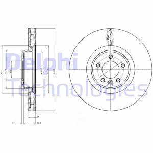 Гальмівний диск Delphi BG9079C