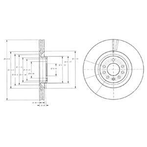 Гальмівний диск Delphi BG9098
