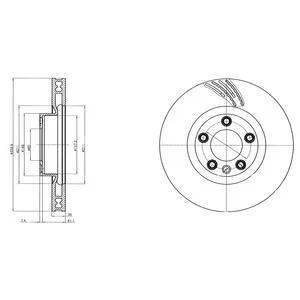 Гальмівний диск Delphi BG9101C