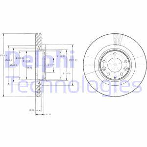 Диск гальмівний передн Лів/Прав FORD USA EDGE LINCOLN MKX MAZDA CX-7, CX-9 2.0-3.7 08.06- Delphi BG9104