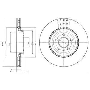 Гальмiвнi диски фарбованi Delphi BG9110C