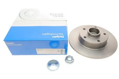 Гальмівний диск із підшипником задн Лів/Прав RENAULT CLIO IV, GRAND SCENIC III, LATITUDE, MEGANE, MEGANE III, SCENIC III 1.2-2.0D 11.08- Delphi BG9137RS