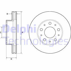 Гальмiвнi диски Delphi BG9180C