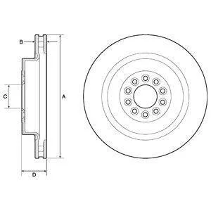 Гальмівний диск Delphi BG9182C