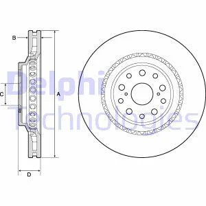 Гальмівний диск Delphi BG9186C