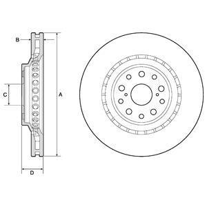 Гальмівний диск Delphi BG9187C