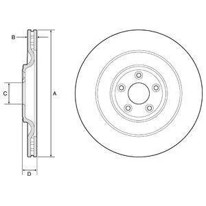 Гальмівний диск Delphi BG9194C