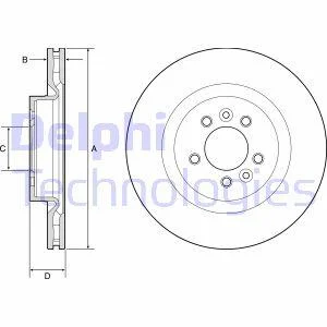 Гальмівний диск Delphi BG9204C