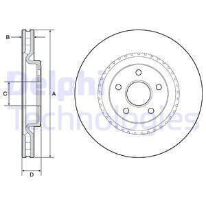 Диск гальмівний Delphi BG9213C