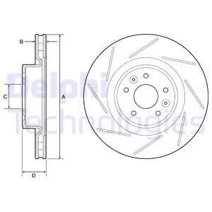 Гальмівний диск Delphi BG9224C