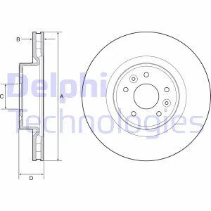Гальмівний диск Delphi BG9232C