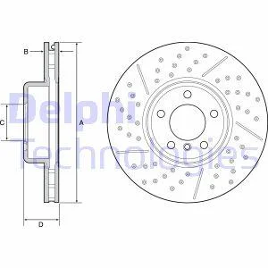 Гальмівний диск Delphi BG9234C