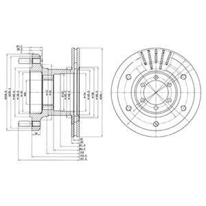Гальмівний диск Delphi BG9453