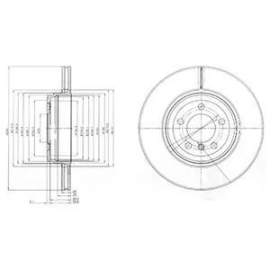 Гальмівний диск Delphi BG9789