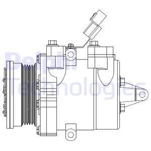 Компресор кондиціонеру Delphi CS20534