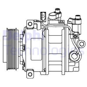 Компресор кондиціонера Delphi CS20546
