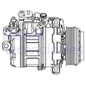 Компресор кондиціонера Delphi CS20547
