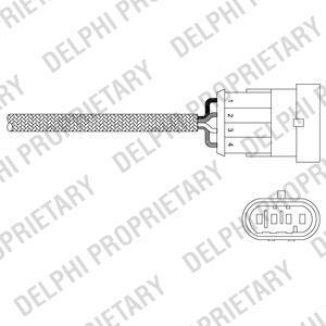 Лямбда-зонд ALPHAROMEO/FIAT/LANCIA 147/146/Spider/Doblo/Panda/Stilo/Lybra "1,6-2,0L "00>> Delphi ES20344-12B1