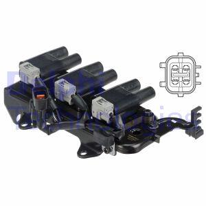 Котушка запалювання HYUNDAI/KIA Tucson/Sportage \'\'2.7 \'\'04-10 Delphi GN10462-12B1