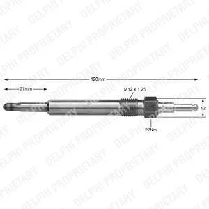 Свічки накалу/свічки нагріву Delphi HDS363
