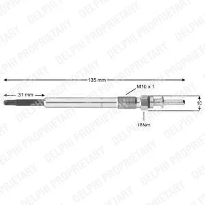 Свічки накалу/свічки нагріву Delphi HDS384