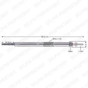 Свiчка накалювання ZN Delphi HDS421