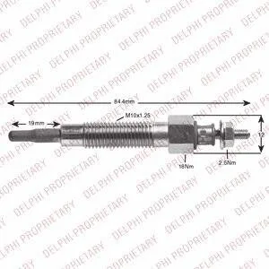 Свічки накалу/свічки нагріву Delphi HDS425