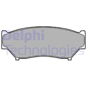 Гальмівні колодки, дискові Delphi LP0967