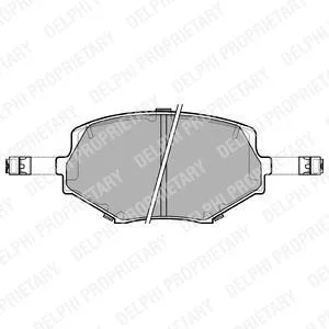 Гальмівні колодки, дискові Delphi LP1074
