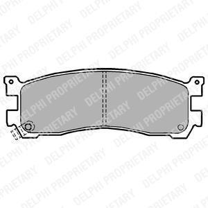 MAZDA колодки гальм. передн. 929/Xedos 9/MPV Delphi LP1189