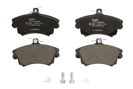 Гальмівні колодки дискові MITSUBISHI/VOLVO Carisma/S40/V40 "F "98-13 Delphi LP1398