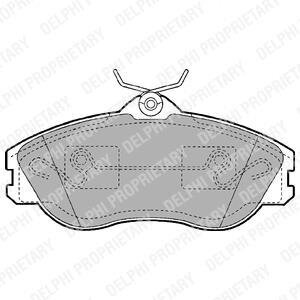 Гальмівні колодки, дискові Delphi LP1445