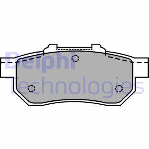 Комплект гальмівних колодок з 4 шт. дисків Delphi LP1456