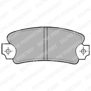 RENAULT Тормозные колодки задн. 21, 25, Espace 1,6/2,9 Delphi LP146