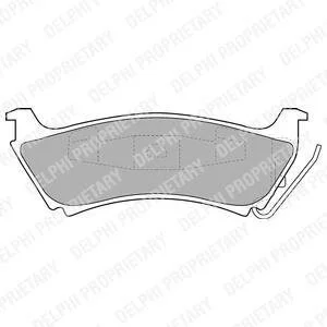 Колодки гальмівні дискові, комплект Delphi LP1501