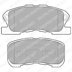 Гальмівні колодки дискові DAIHATSU Sirion "F "05>> Delphi LP1551
