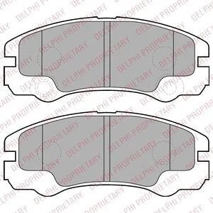 Гальмівні колодки, дискові Delphi LP1552