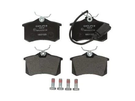 Колодки тормозные VAG/FORD A4/OCTAVIA/SHARAN/GALAXY 95- задн. с датч. Delphi LP1556