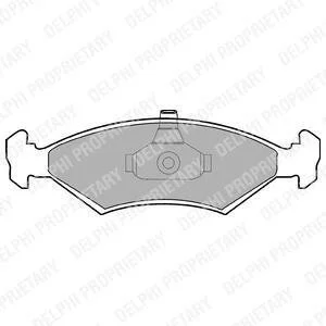 Тормозные колодки передние (18 мм) (система ATE) Ford Escort Fiesta IV 81-02 Delphi LP1604