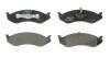 Комплект гальмівних колодок передн, JEEP CHEROKEE, COMANCHE, GRAND CHEROKEE I, WRANGLER I, WRANGLER II, WRANGLER III KIA CARNIVAL I 2.1D-5.9 10.84- Delphi LP1615 (фото 1)