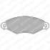 Комплект гальмівних колодок передн, CITROEN XSARA/HATCHBACK KIA CARNIVAL I NISSAN KUBISTAR PEUGEOT 206, 306, 306/HATCHBACK 1.1-2.9D 04.93-12.12 Delphi LP1617 (фото 1)